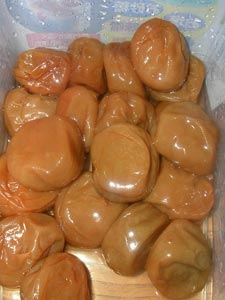 超完熟の梅干し