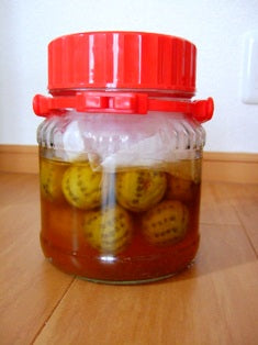 梅のはちみつ漬け