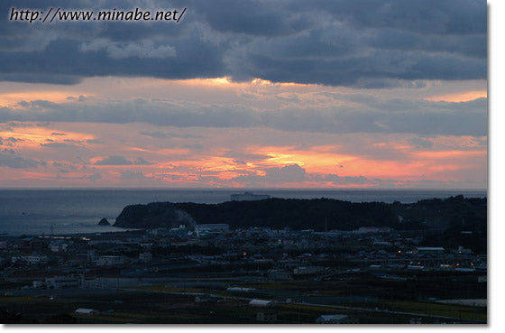 今日の夕陽