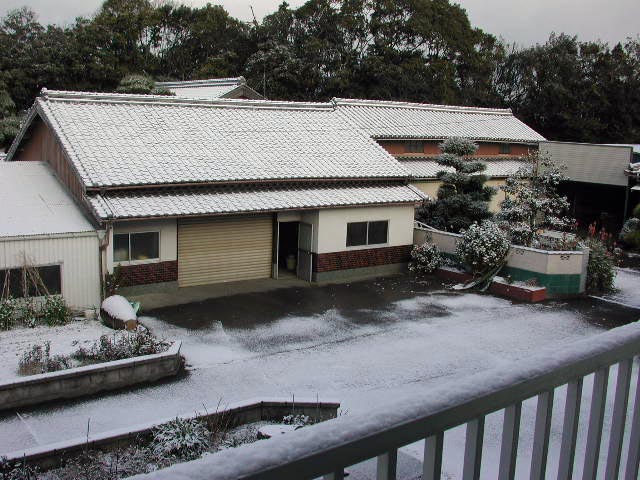 今冬、はじめての積雪
