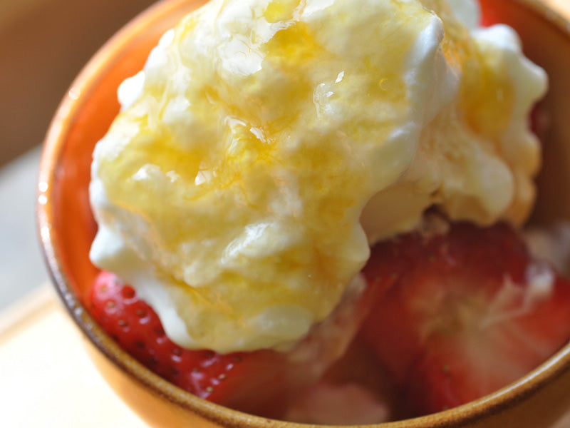 ケーキやデザート。お菓子作りの材料に